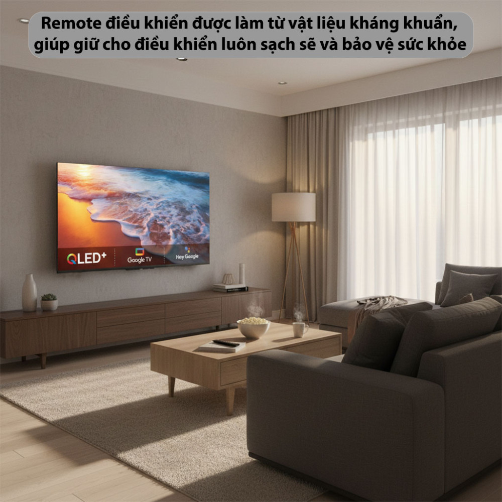 Google TV Coocaa 55Y73-PRO 4K QLED - 55 inch - Hàng chính hãng