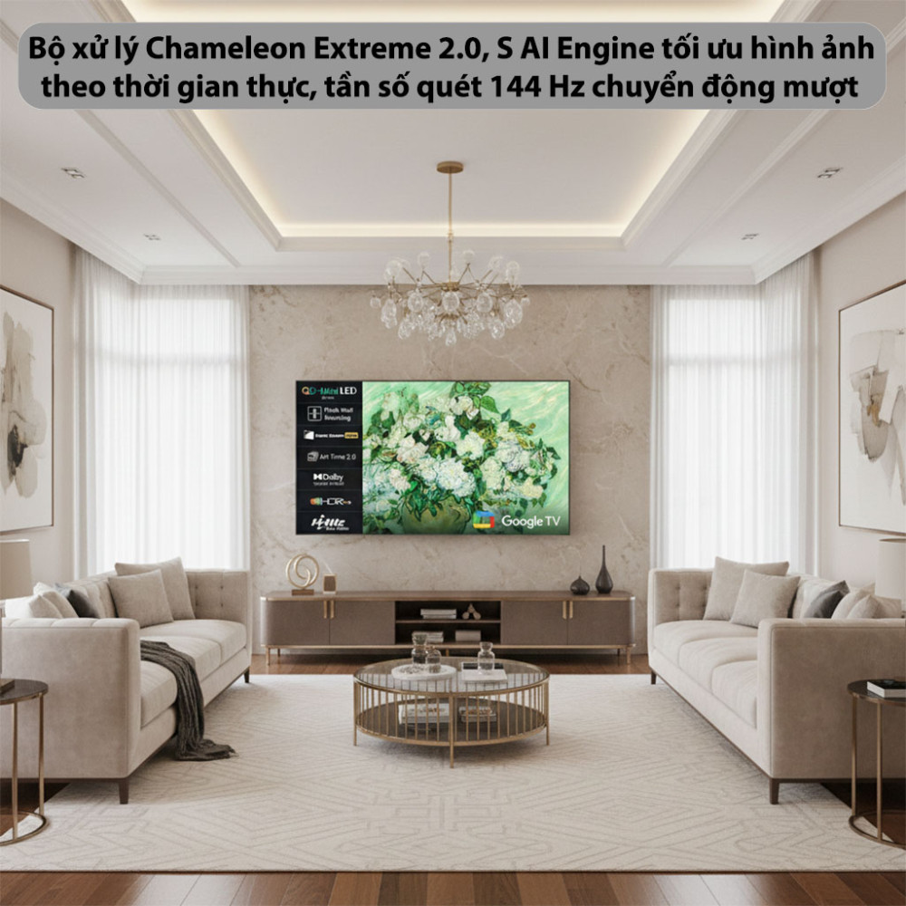 Google TV Coocaa FRAME+ ULTRA 86L85 - 86 inch - Hàng chính hãng