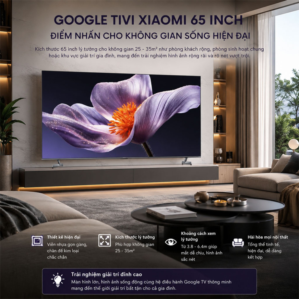 Google Tivi QD-MiniLED Xiaomi S Pro 4K 75 inch L75MB-SSEA 2026 - Hàng chính hãng