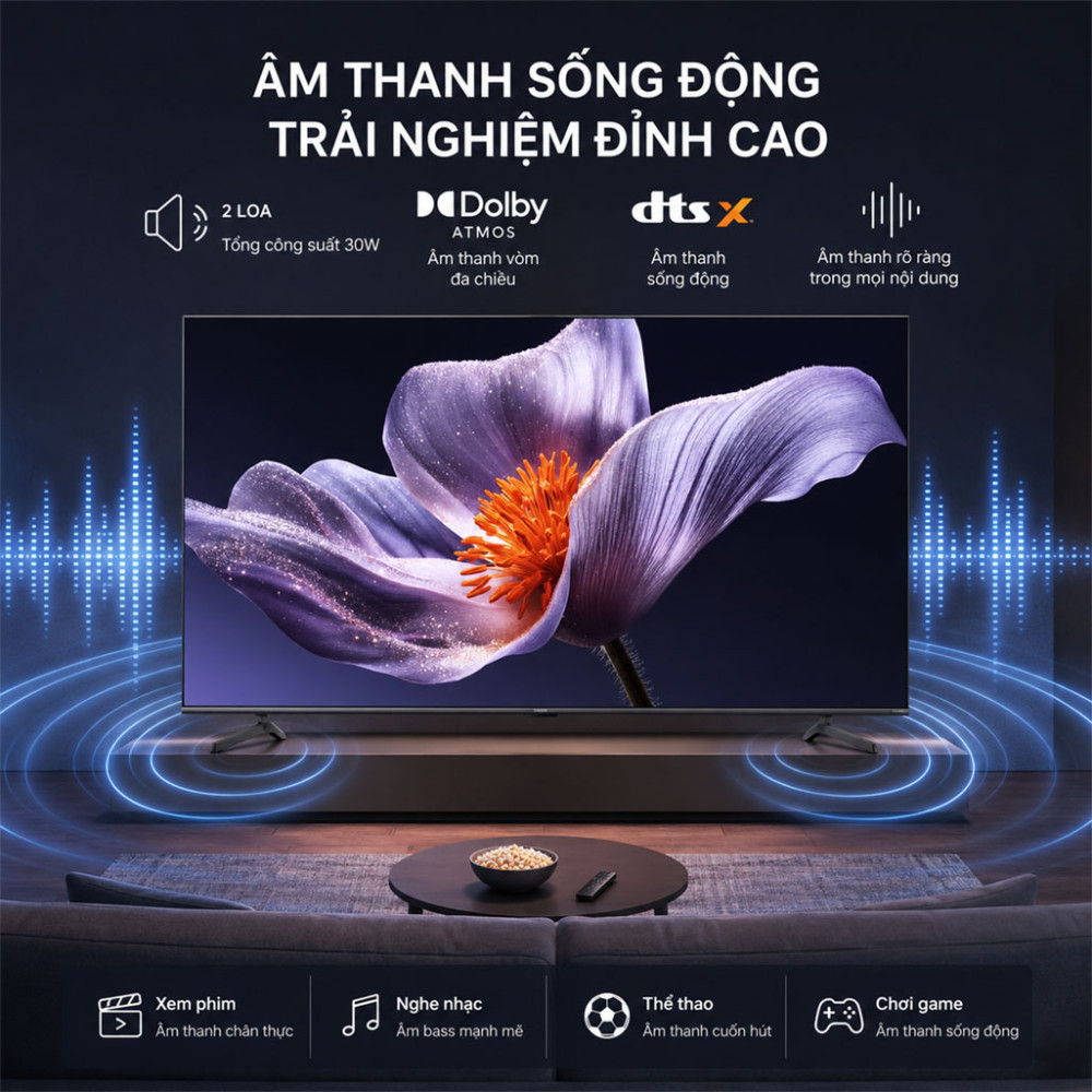 Google Tivi QD-MiniLED Xiaomi S Pro 4K 75 inch L75MB-SSEA 2026 - Hàng chính hãng