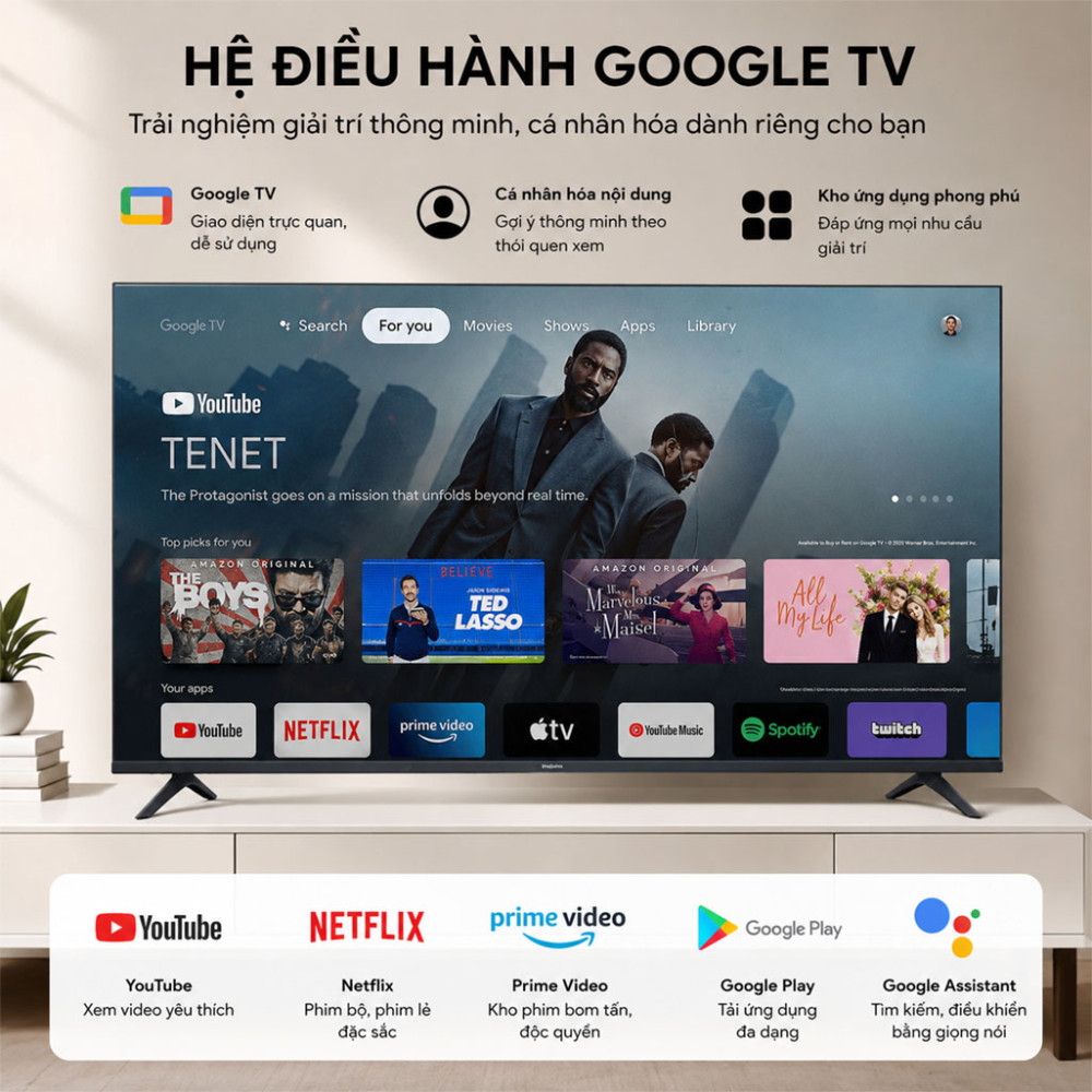 Google Tivi Xiaomi A FHD 43 inch L43MB-AFSEA 2026 - Hàng chính hãng