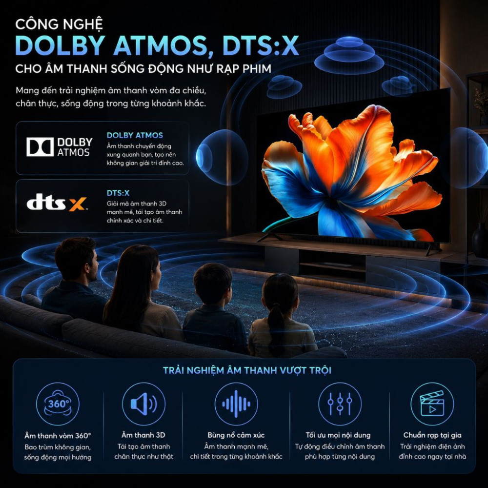Google Tivi Xiaomi S Mini LED 4K 85 inch L85MC-STWN - Hàng chính hãng
