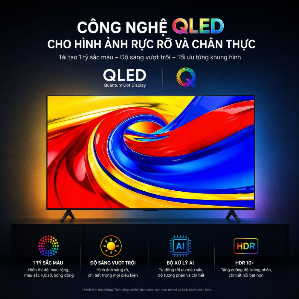 Google Tivi TCL 85 Inch QLED 85P7L - Hàng chính hãng