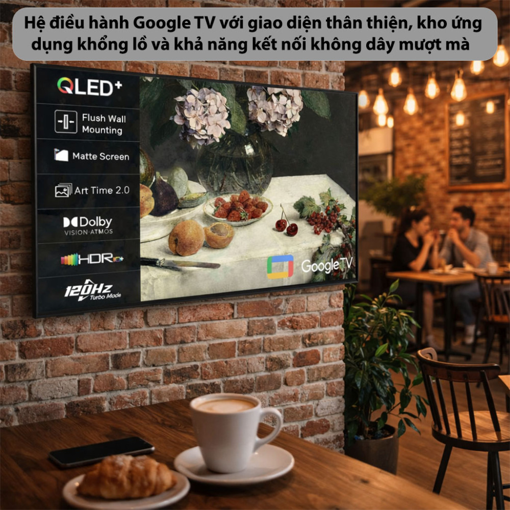 Google tivi khung tranh The Frame QLED Coocaa 4K 55 inch V-55L75 - Hàng chính hãng