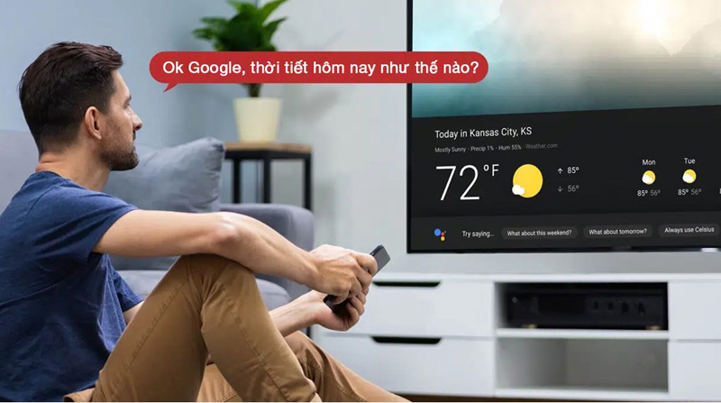 Google Tivi QLED TCL 4K 98 inch 98C69B - Hàng chính hãng