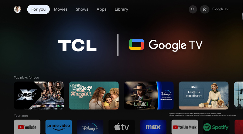 Google tivi TCL QLED 4K 50 inch 50C655 - Hàng chính hãng