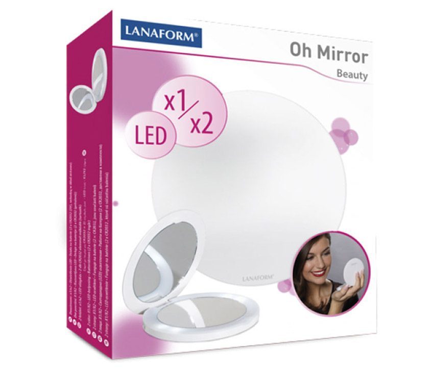 Gương trang điểm Lanaform Oh Mirror X2 LA131008 - Hàng chính hãng