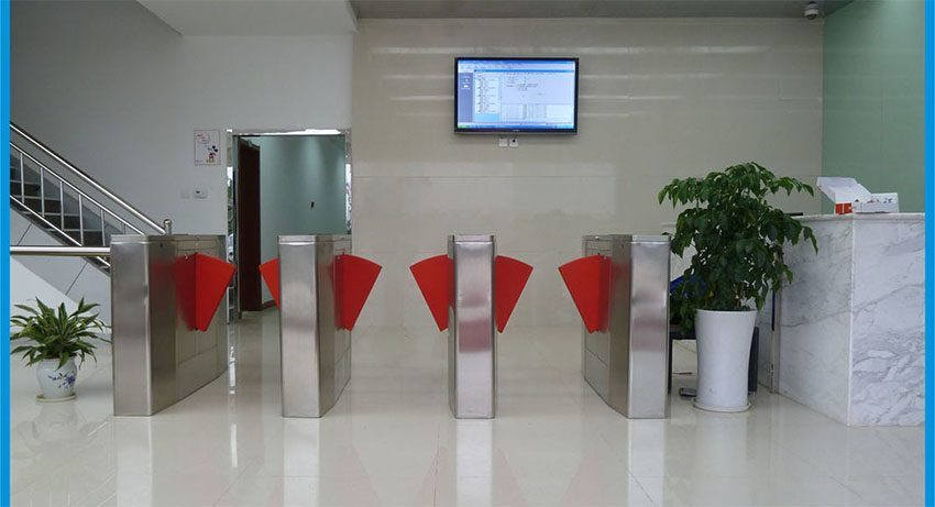 Hàng rào bán tự động Flap Barrier ZKTeco FBL 1222 - Hàng chính hãng