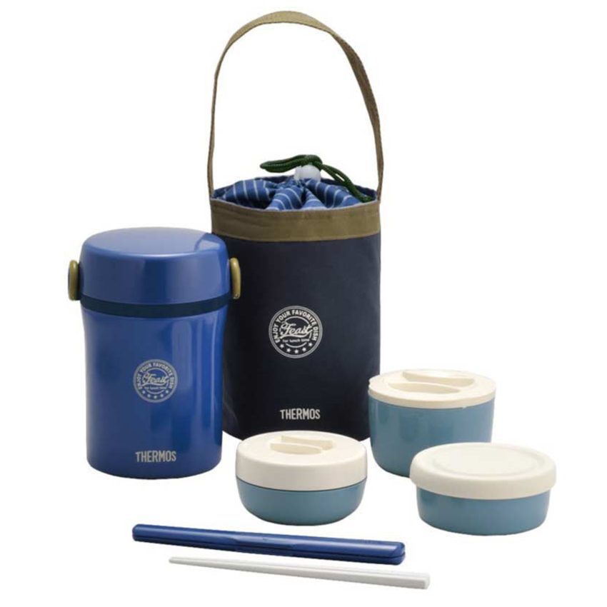 Hộp giữ thức ăn Thermos JBC-801-BLUE - Hàng chính hãng