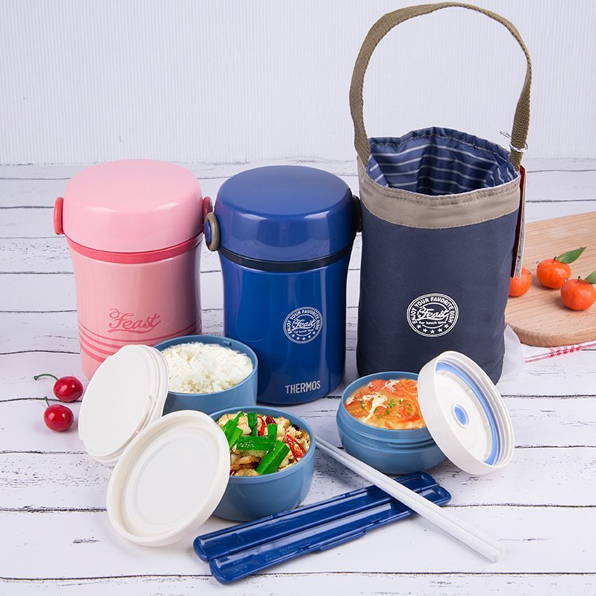Hộp giữ thức ăn Thermos JBC-801-BLUE - Hàng chính hãng