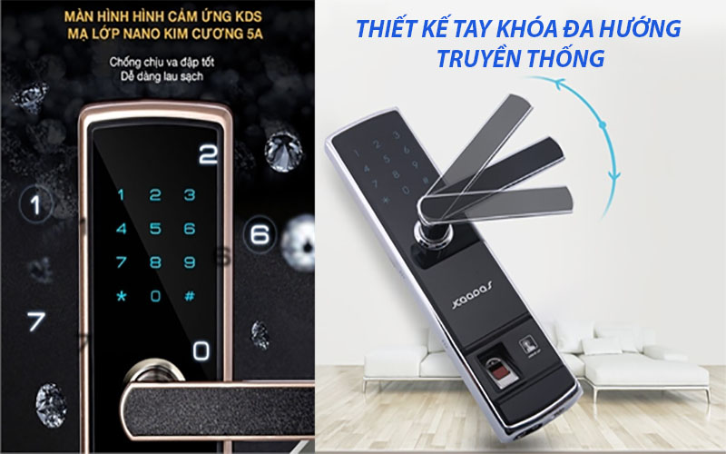 Khóa cửa điện tử Kaadas 5155 - Hàng chính hãng