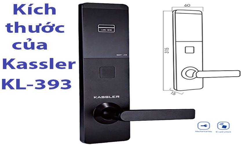 Khóa cửa điện tử bằng thẻ từ Kassler KL-393 - Hàng chính hãng