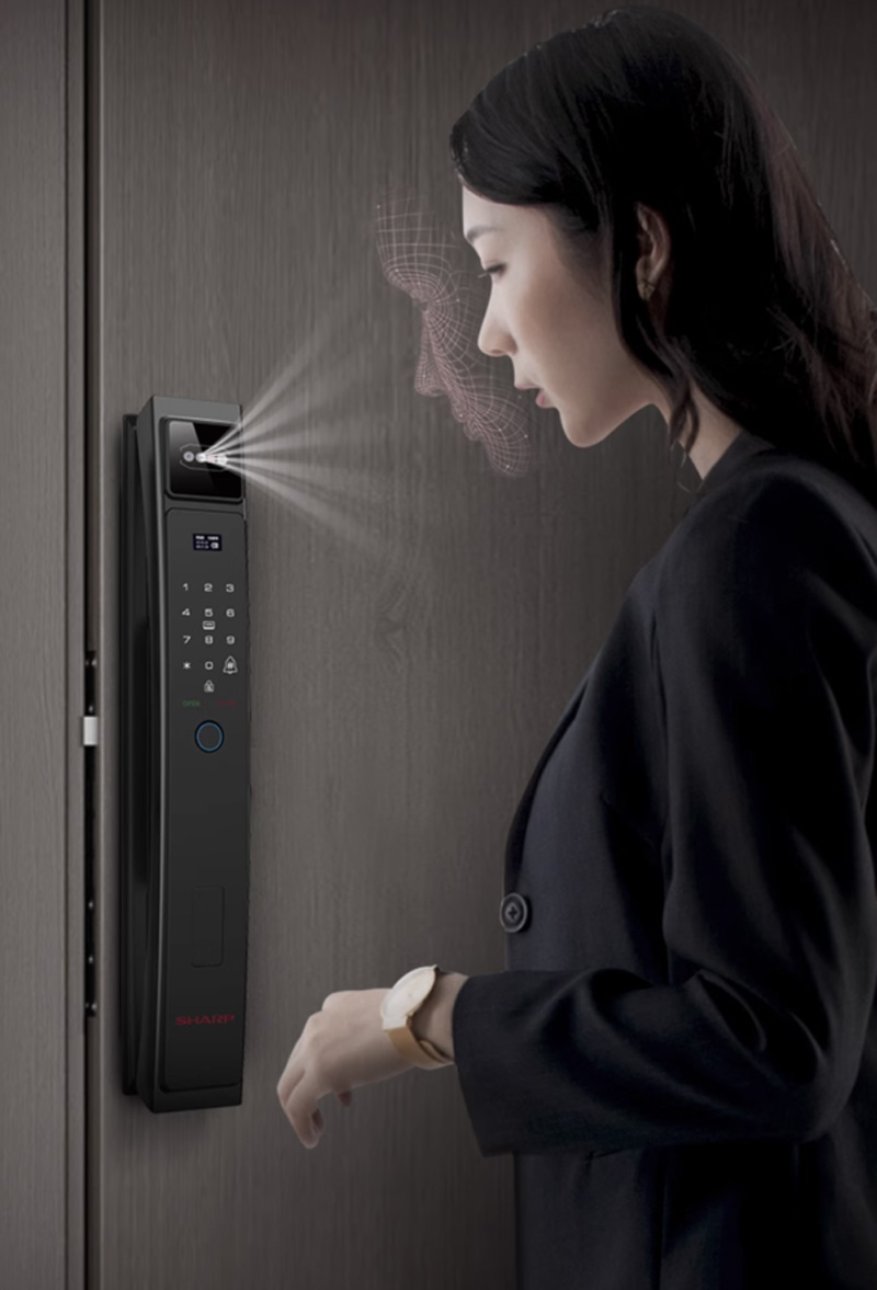 Khóa cửa nhận diện khuôn mặt Sharp R1-FDV - Hàng chính hãng