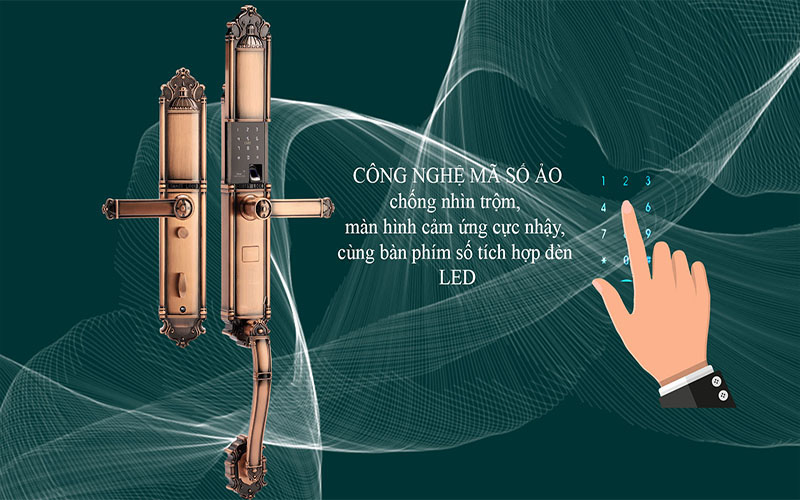 Khóa đại sảnh, biệt thự Demax SL821 - Hàng chính hãng