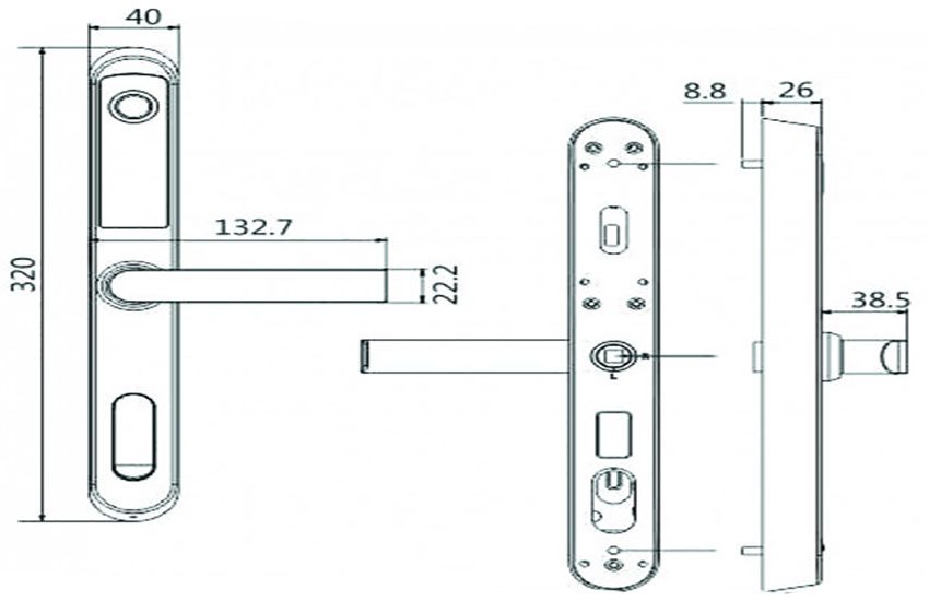 Khóa cửa điện tử thông minh Kassler KL-599I - Hàng chính hãng