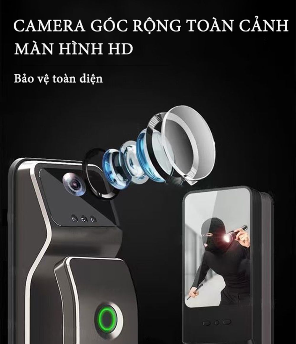 Khóa cửa điện tử thông minh Demax SL928 DG - Hàng chính hãng