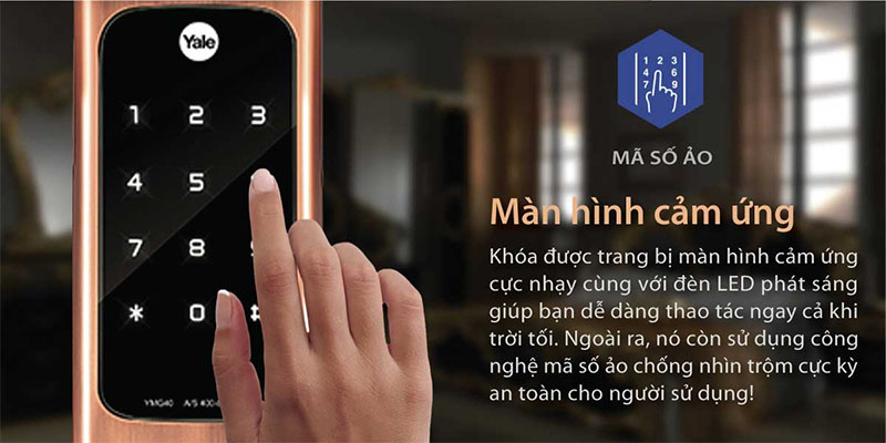 Khóa cửa vân tay điện tử Yale YMG40 - Hàng chính hãng