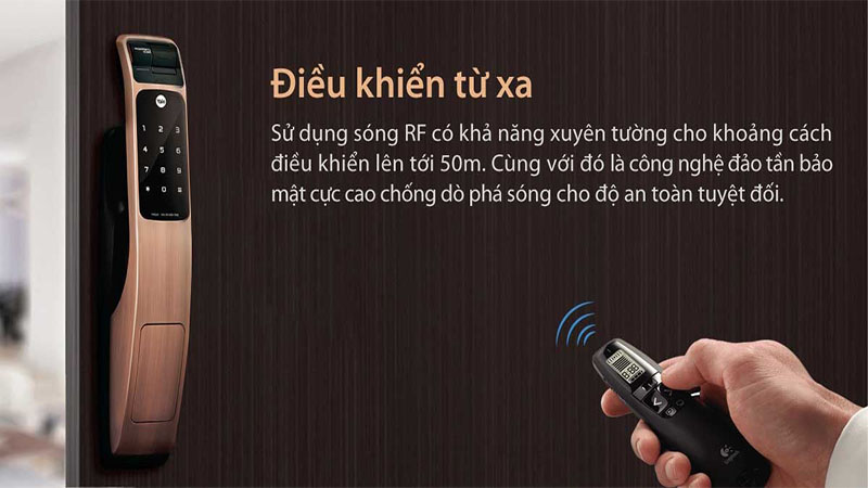 Khóa cửa vân tay điện tử Yale YMG40 - Hàng chính hãng