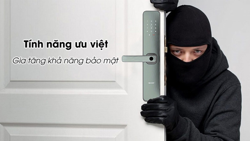 Khóa cửa thông minh Sharp A2-B - Hàng chính hãng