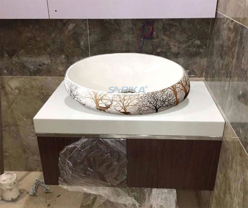 Lavabo đặt bàn Sarika SR-2033 - Hàng chính hãng