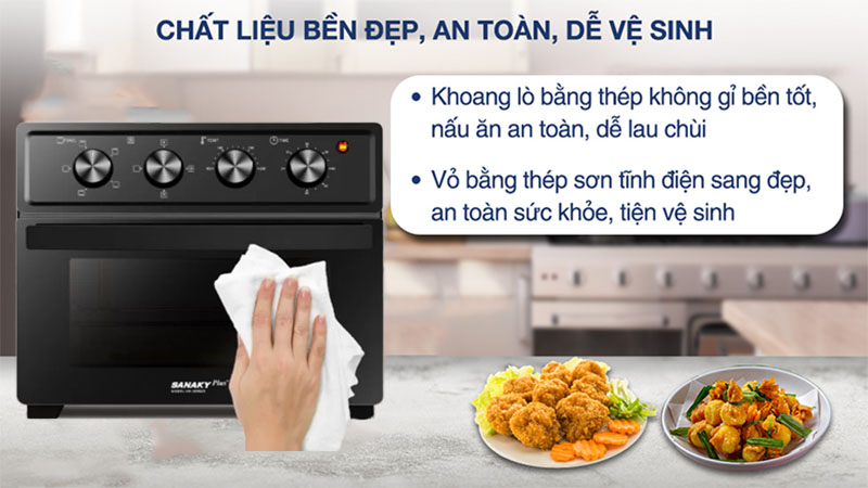 Lò chiên nướng không dầu Sanaky VH-209S2D - Hàng chính hãng