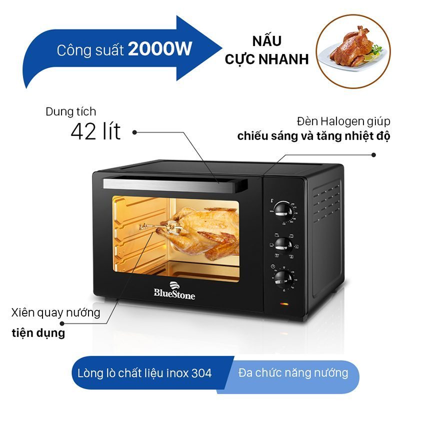 Lò nướng BlueStone EOB-7588 42L - Hàng chính hãng