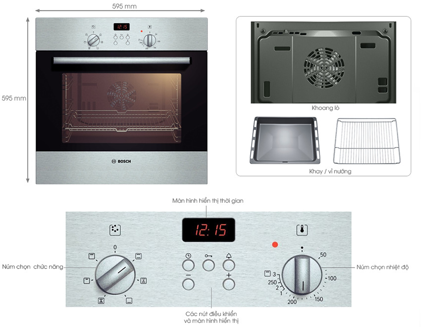Lò Nướng Bosch HBN-231E2 - Hàng chính hãng