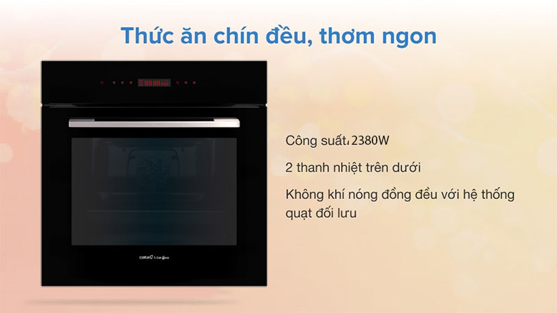 Lò nướng âm tủ Cata MT-8012-BK - Hàng chính hãng