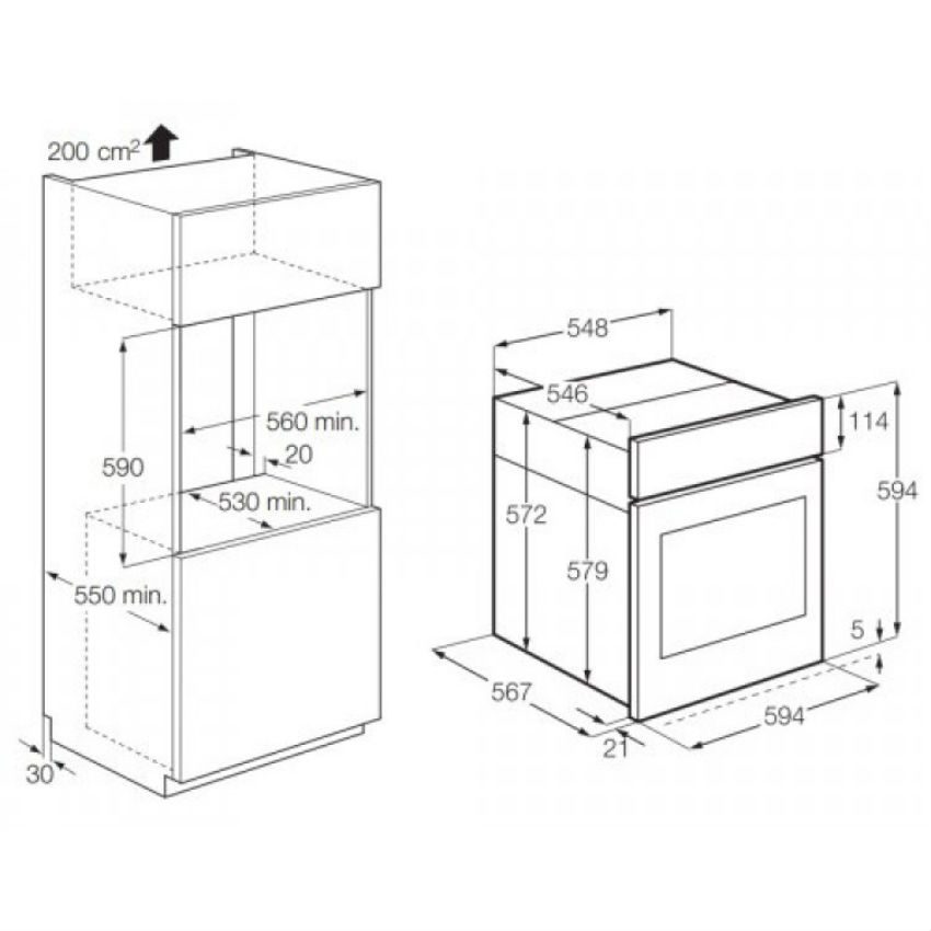 Lò nướng âm tủ Electrolux EOB8857AAX - Hàng chính hãng