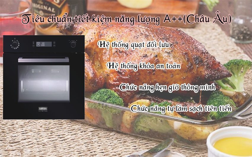 Lò nướng âm tủ Giovani GO-10356B - Hàng chính hãng
