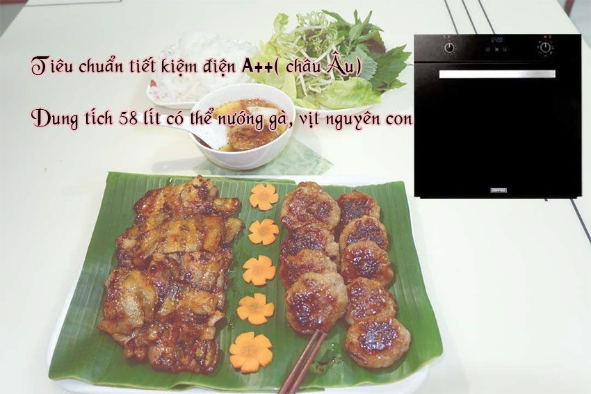 Lò nướng âm tủ Giovani GO-LB 60 PTT - Hàng chính hãng