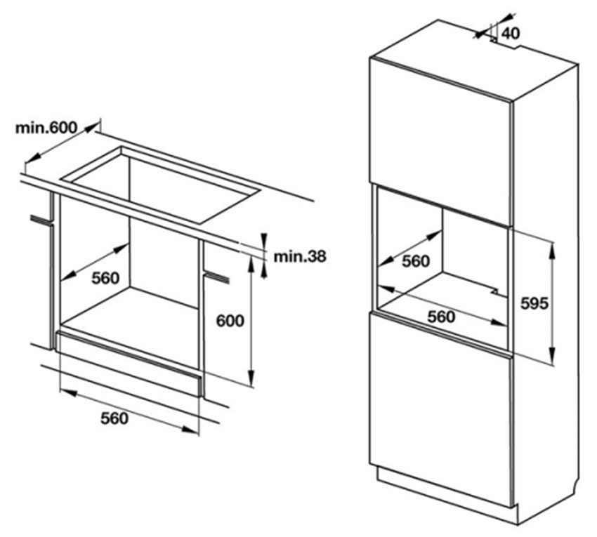 Lò nướng Hafele HO-K60B 534.05.581 - Hàng chính hãng