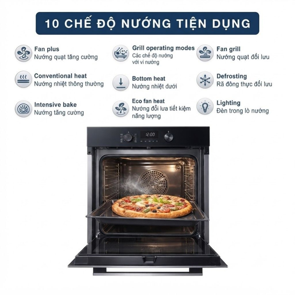 Lò nướng âm tủ Miele H 2455 B ACTIVE - Hàng chính hãng