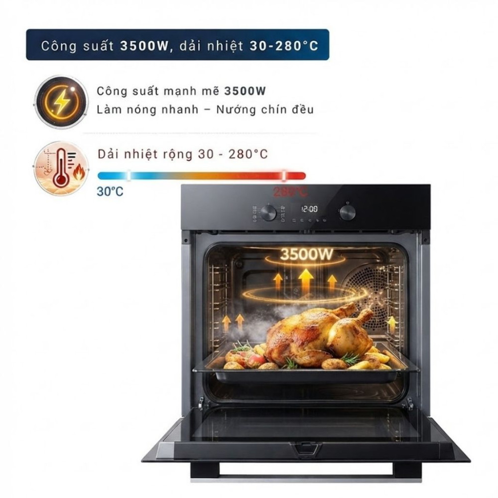 Lò nướng âm tủ Miele H 2455 B ACTIVE - Hàng chính hãng