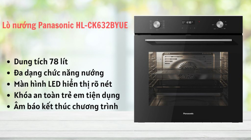 Lò nướng âm tủ Panasonic HL-CK632BYUE - Hàng chính hãng