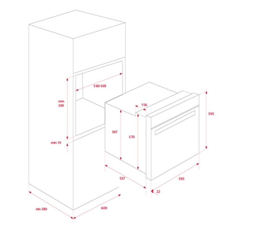 Lò nướng âm tủ Teka HLB 840 - Hàng chính hãng