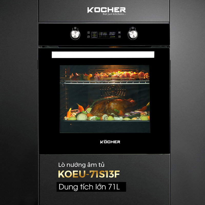 Lò nướng âm tủ Kocher KOEU-71S13F - Hàng chính hãng