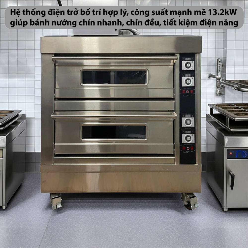 Lò nướng điện 2 tầng 4 khay CVSA WFC-204D - Hàng chính hãng