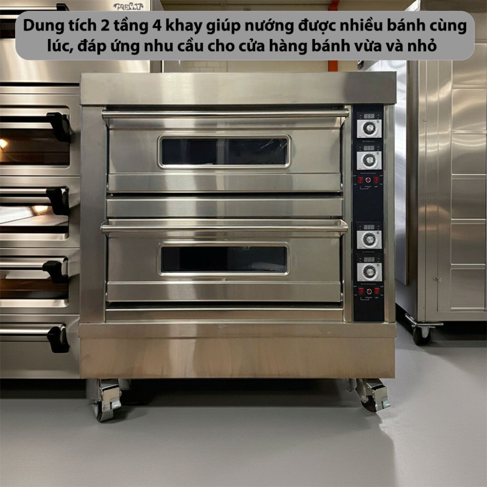 Lò nướng điện 2 tầng 4 khay CVSA WFC-204D - Hàng chính hãng