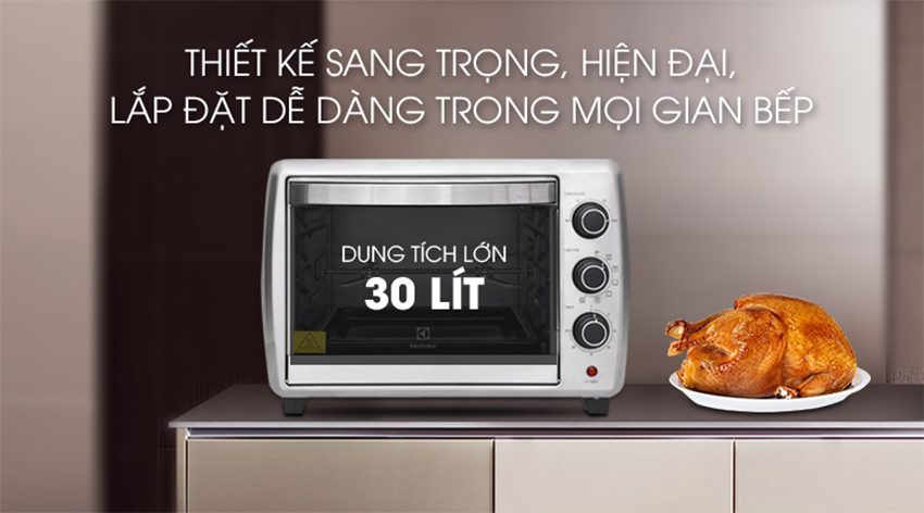 Lò nướng điện Electrolux EOT30MXC - Hàng chính hãng