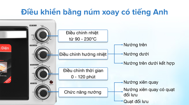 Lò nướng điện Galanz KWS2042LQ-H8K - Hàng chính hãng