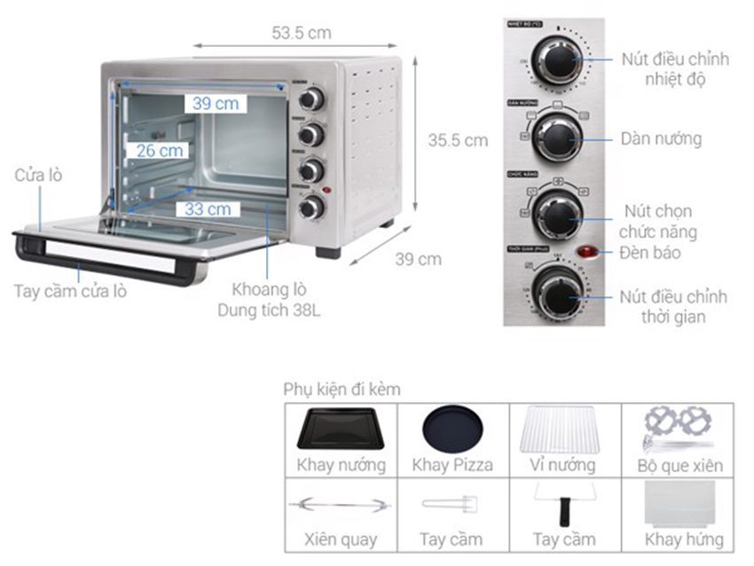 Lò nướng điện Sharp EO-A384RCSV-ST - Hàng chính hãng