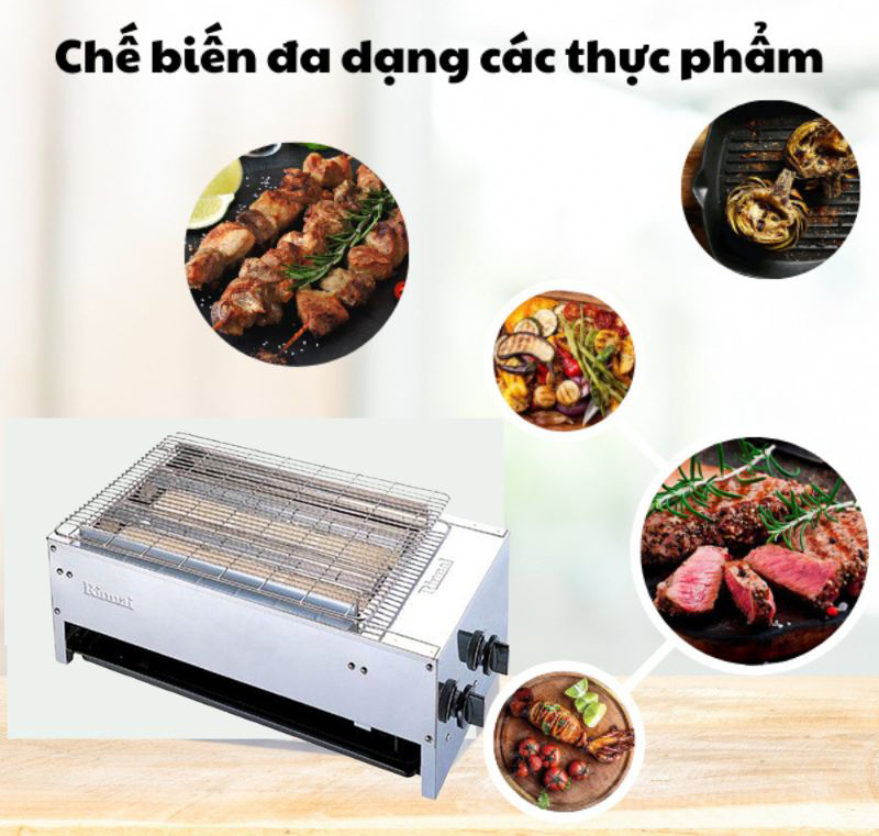 Lò nướng gas Rinnai R-92WSV - Hàng chính hãng
