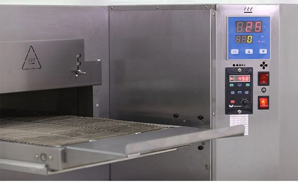 Lò nướng pizza băng chuyền dùng gas Hongling PZG-32H - Hàng chính hãng