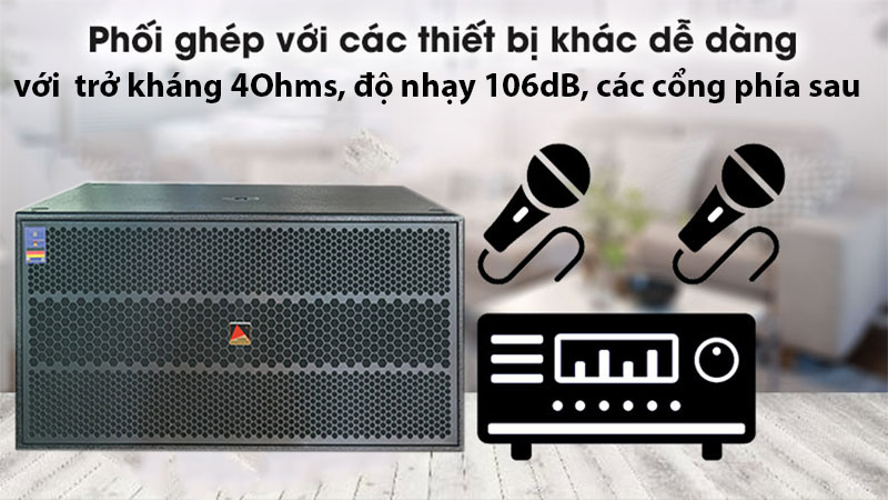 Loa sub đôi Eudac JL-218 - Hàng chính hãng
