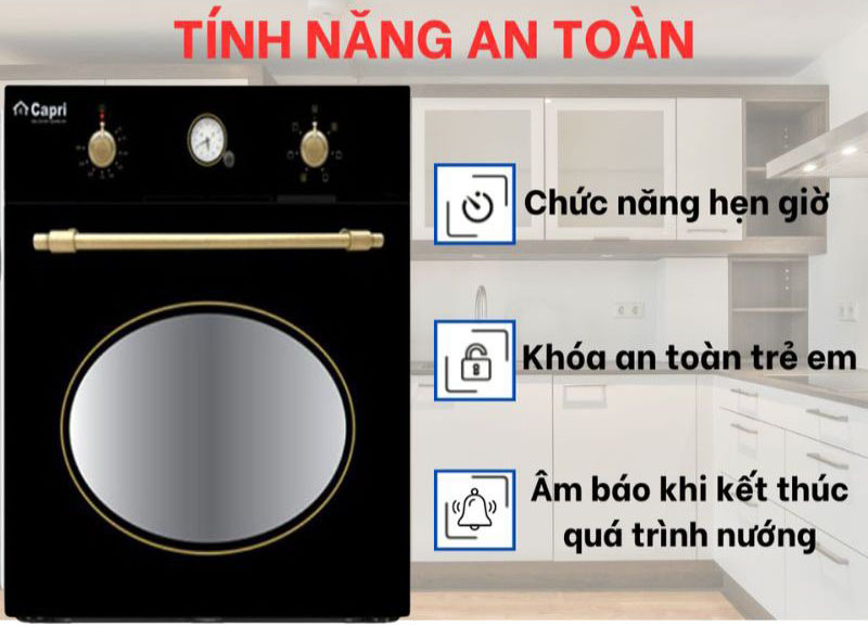 Lò nướng âm tủ Capri CR-BIE 66T3-A1 - Hàng chính hãng
