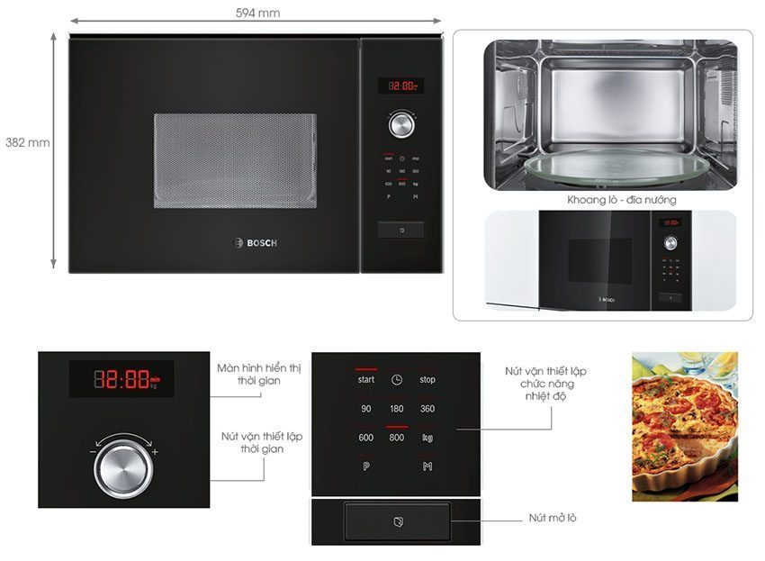 Lò vi sóng Bosch BEL523MS0 - Hàng chính hãng