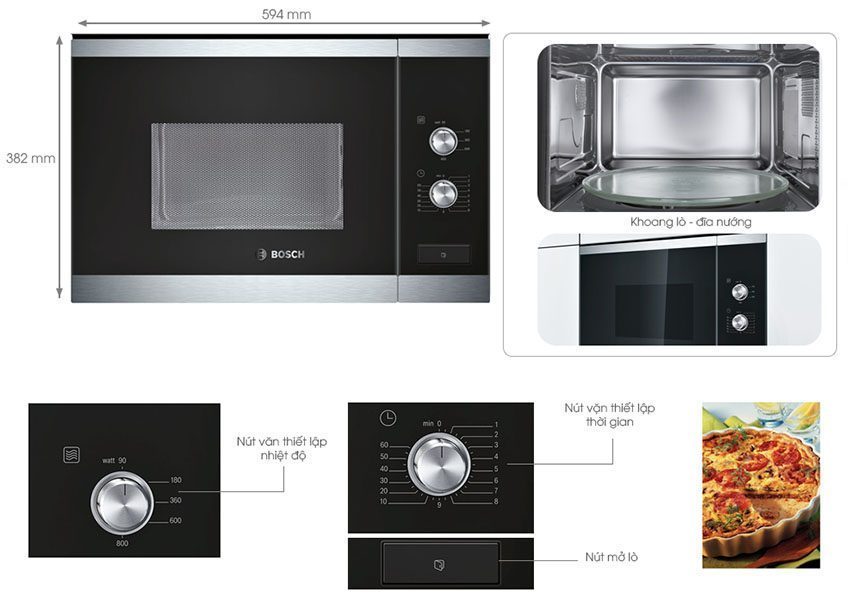 Lò vi sóng Bosch BFL520MS0 - Hàng chính hãng