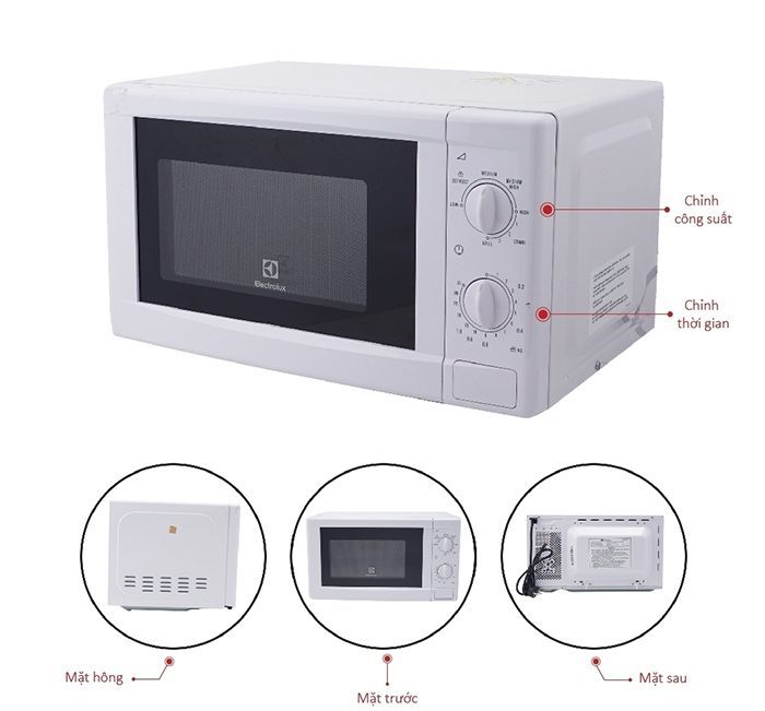 Lò vi sóng Electrolux EMM2021GW - Hàng chính hãng