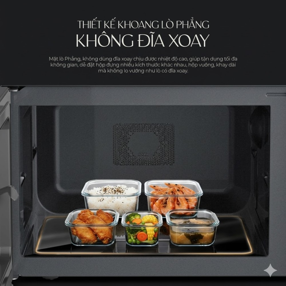 Lò vi sóng Sharp R-2343FB-BK - 23 lít - Hàng chính hãng